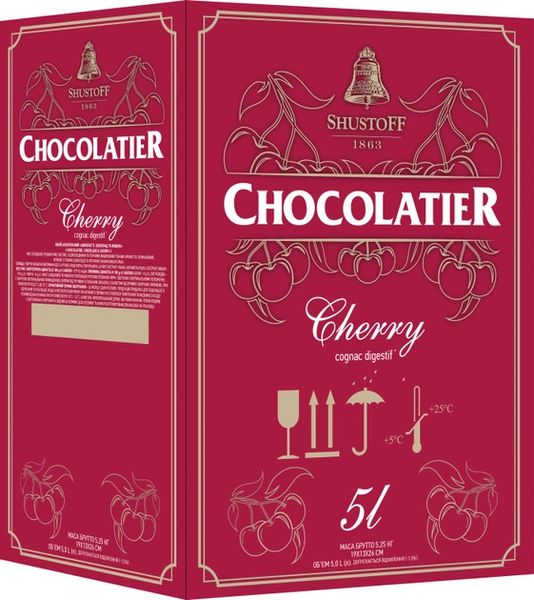 Шустов Chocolatier Шоколад та Вишня 5 л 30% 35198 фото