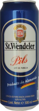 Упаковка пива St.Wendeler Pils світле фільтроване 4.6% 0.5 л х 24 шт. 33337 фото